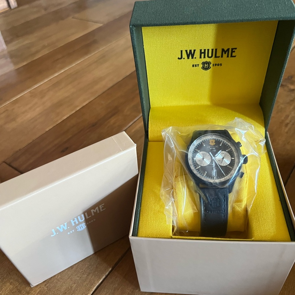 Black Men's Chronograph Watch